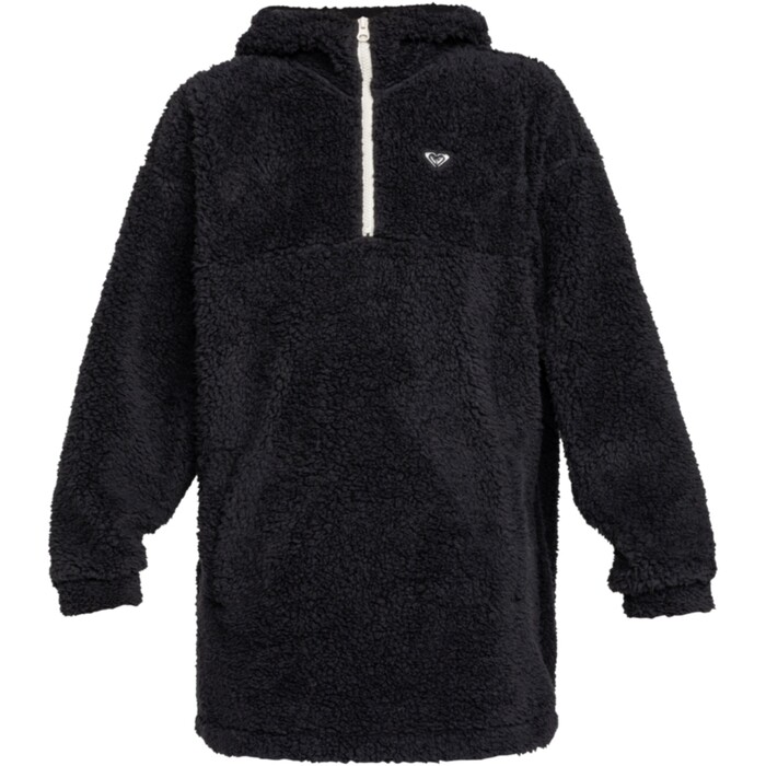 2024 Roxy Frauen Waves Of Warmth Sherpa Hoodie ERJPF03184 - True Black